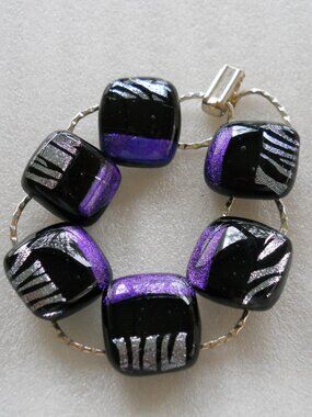 Dichroic Glass Bracelet   9/30